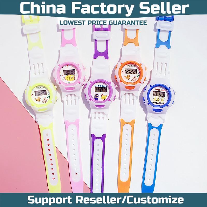 Đồng Hồ Điện Tử Dây Cao Su Cho Bé Gái | BigBuy360 - bigbuy360.vn