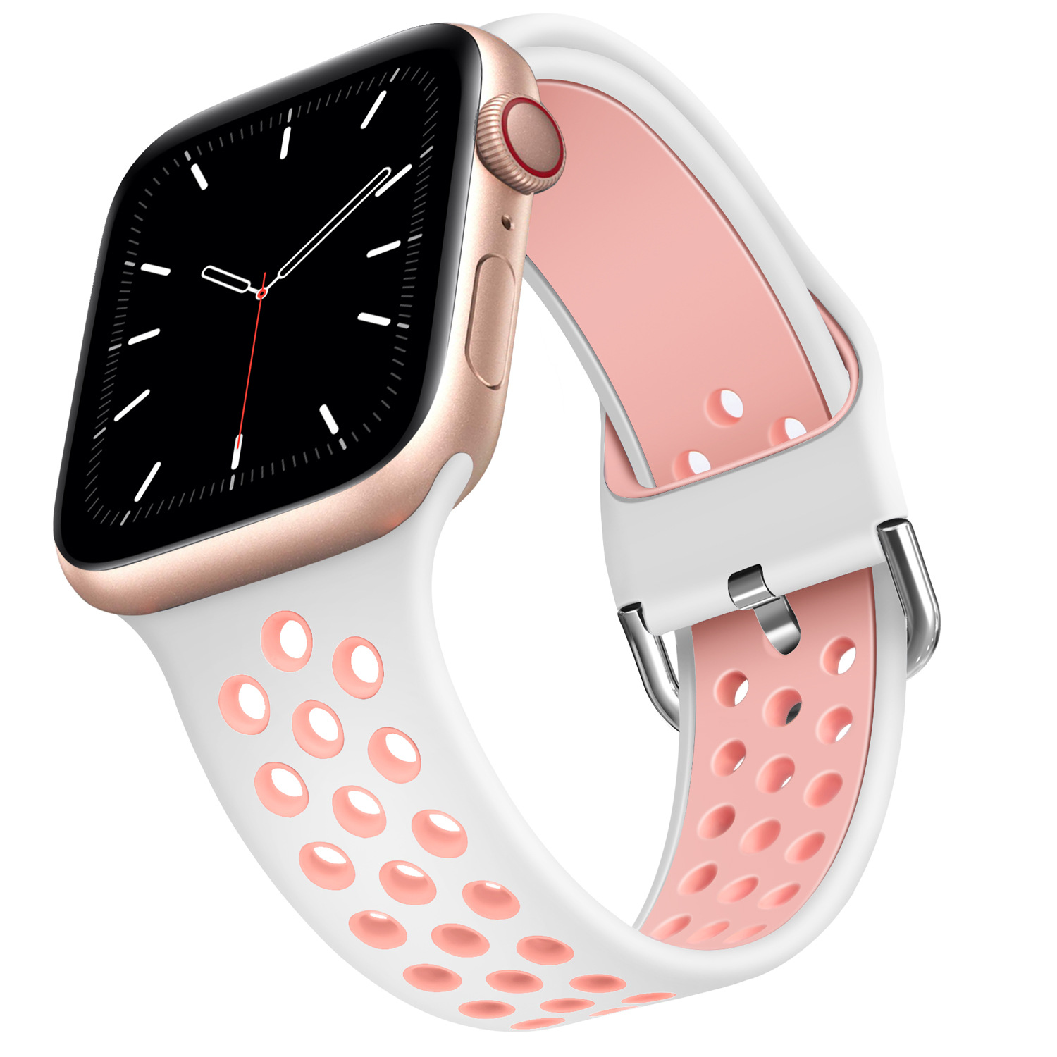 For Apple Watch Strap series 6 5 4 3Nike two-color silicone 38/40/42/44mmiwatch  strap