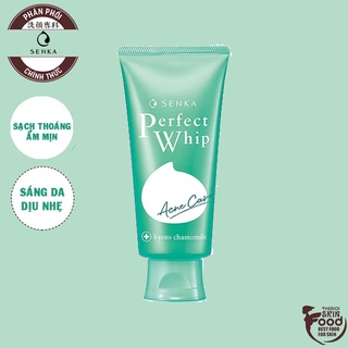 Sữa Rửa Mặt Tạo Bọt Dành Cho Da Mụn Senka Perfect Whip Acne Care
