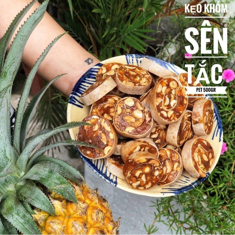 500gr Kẹo Khóm Sên Tắc Đậu Phộng