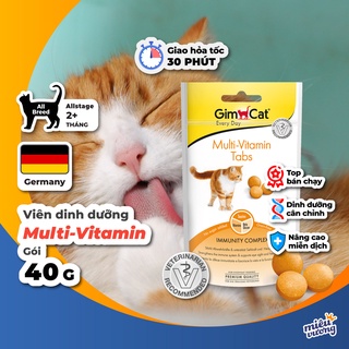 Viên dinh dưỡng Gimcat Multi-Vitamin Tabs bổ sung vitamin cho mèo [Gói 40g]