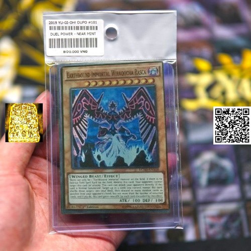 1458-3 Lá ma thuật Earthbound Immortal Wiraqocha Rasca Yugioh vua trò chơi bản phản quan tặng Sleeves bọc bài