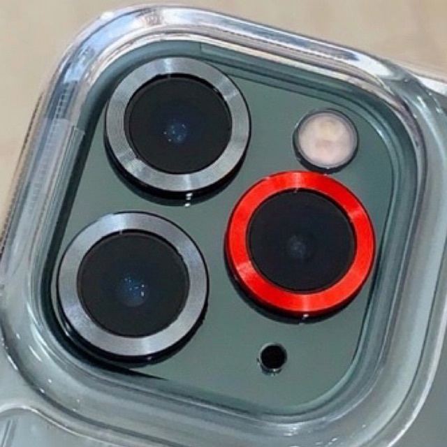 Ốp viền camera kim loại không kính cho iphone 11, 11 pro/ promax, 12, 12 mini, 12 pro, 12 pro max
