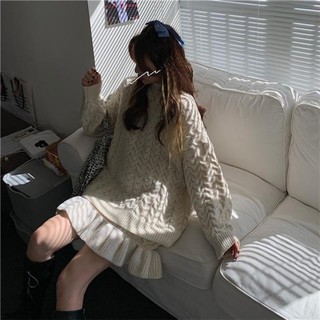 [ORDER TAOBAO]  SET VÁY LEN + CHÂN VÁY LEN MÀU GẠO