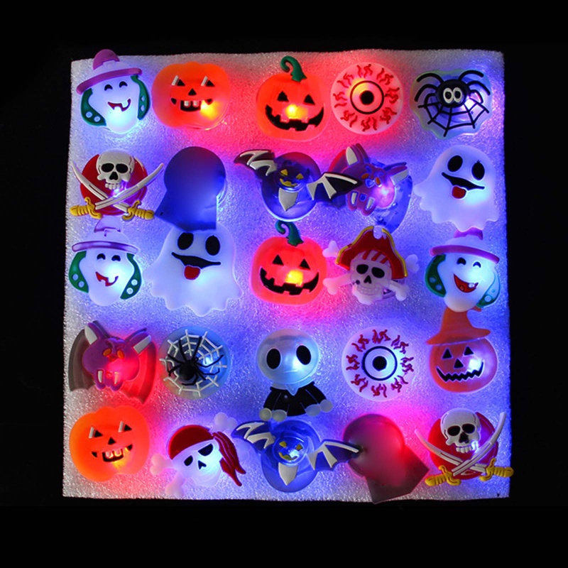 Set 25 Ghim Cài Áo Hình Hoạt Hình Có Đèn LED Phát Sáng