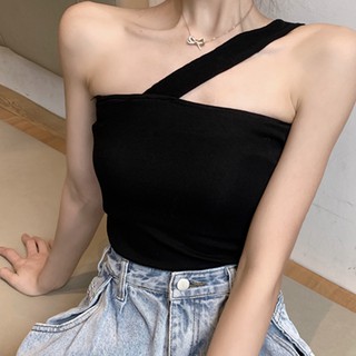 [CÓ SẴN] Áo ống thun co giãn dây chéo