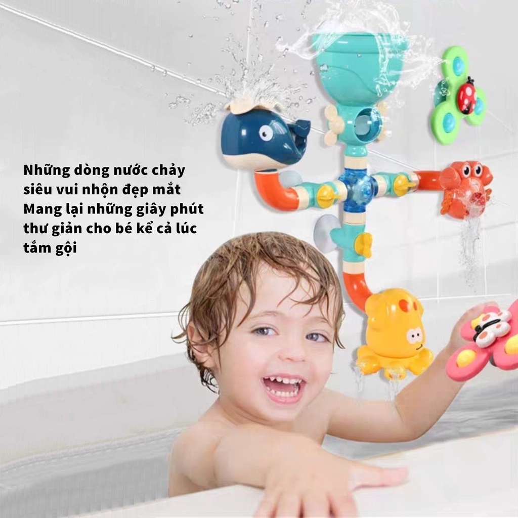 [Hàng loại 1] Đồ chơi phun nước khi tắm cho bé phiên bản cao cấp - Đồ chơi nhà tắm hình thú phun nước
