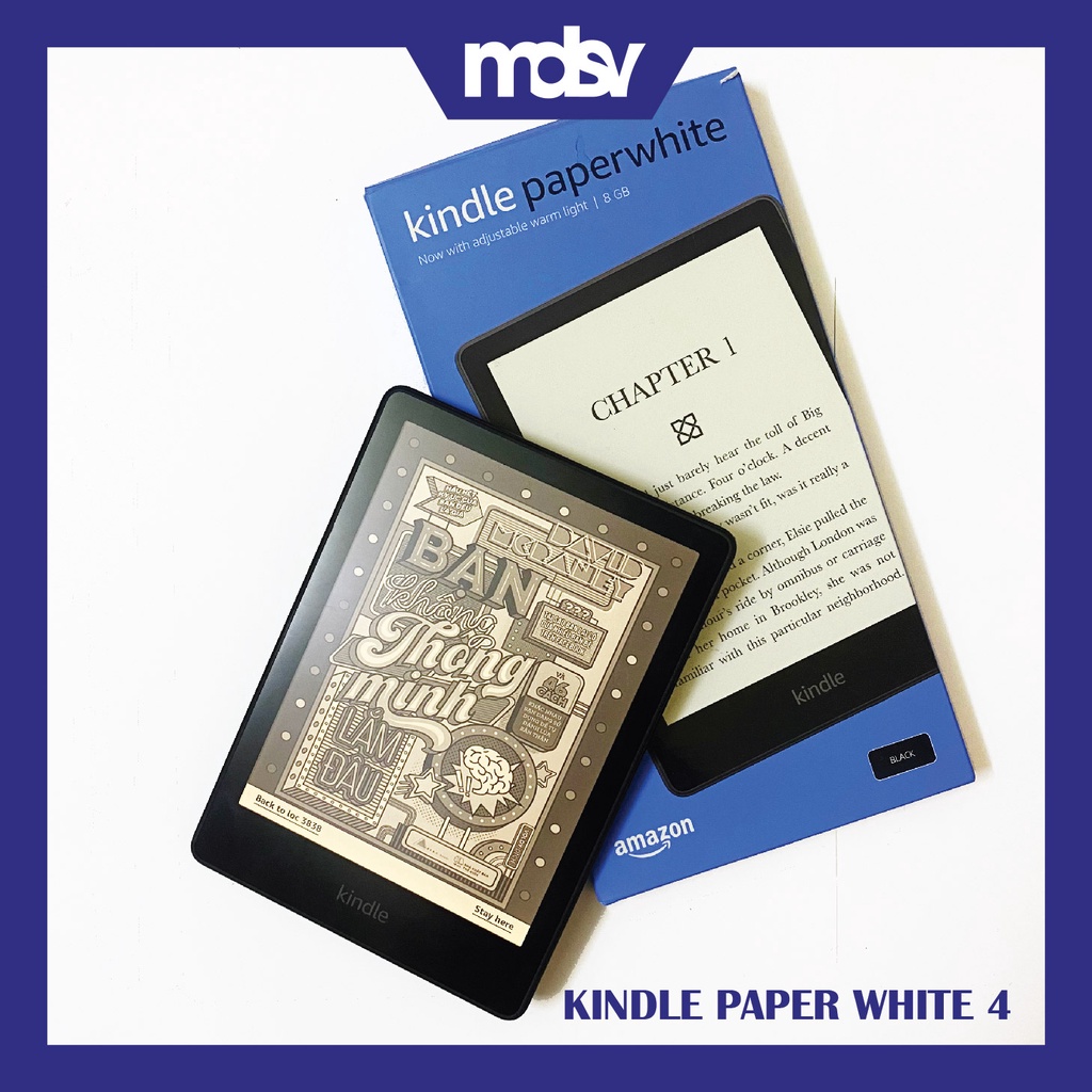 Máy đọc sách Kindle Paperwhite 4  Kindle PPW4 - Hàng chính hãng