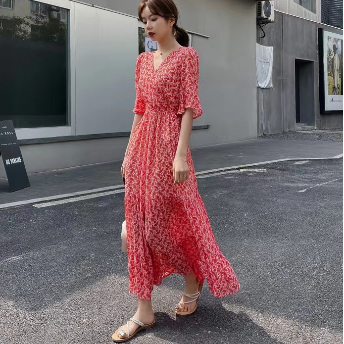 Đầm Hoa Thời Trang Mùa Hè Hàn Quốc Dành Cho Nữ