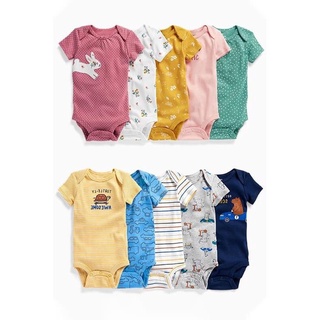 Set 5 chiếc body chip ngắn tay hàng xuất dư cho bé trai bé gái 0-24m