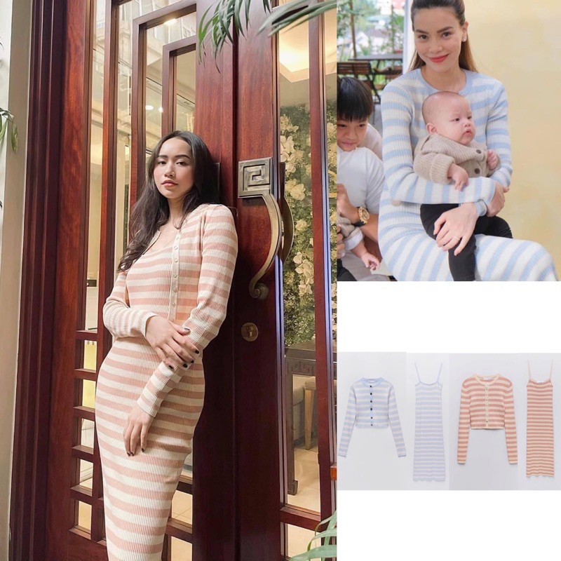 [ORDER-ẢNH THẬT] Set Váy 2 dây/ Cardigan len Zara xuất xịn