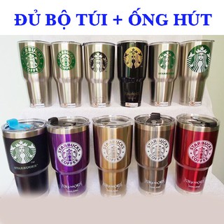 LY GIỮ NHIỆT THÁI LAN 900ML ĐỦ BỘ TÚI VÀ 2 ỐNG HÚT INOX