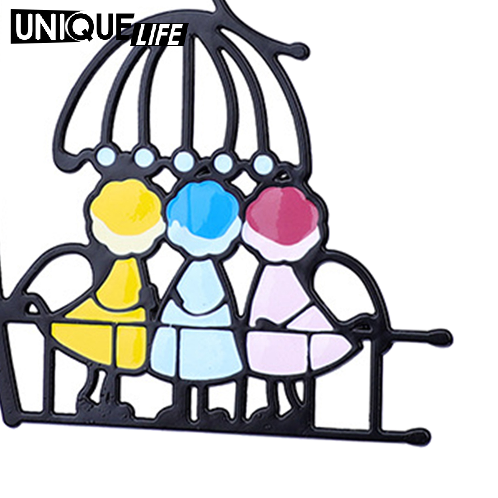 [Unique Life]Stained Glass Sun Catcher A Lovely Gift for Your Family, Full of love Pattern Design