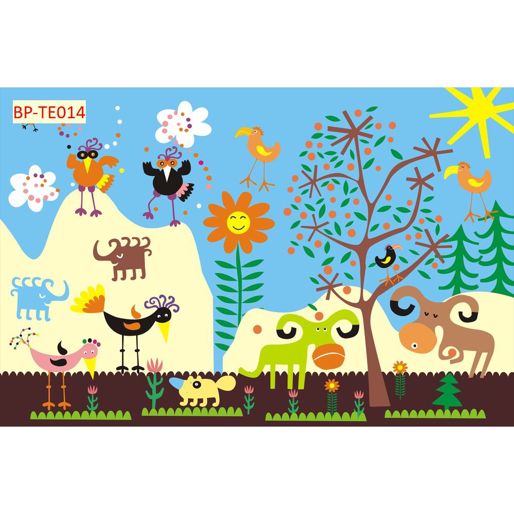 Tranh 3D Dán Tường Phòng Trẻ Em Nhiều Chủ Đề HOẠT HÌNH HOT HIT, HOT TREND HIỆN NAY