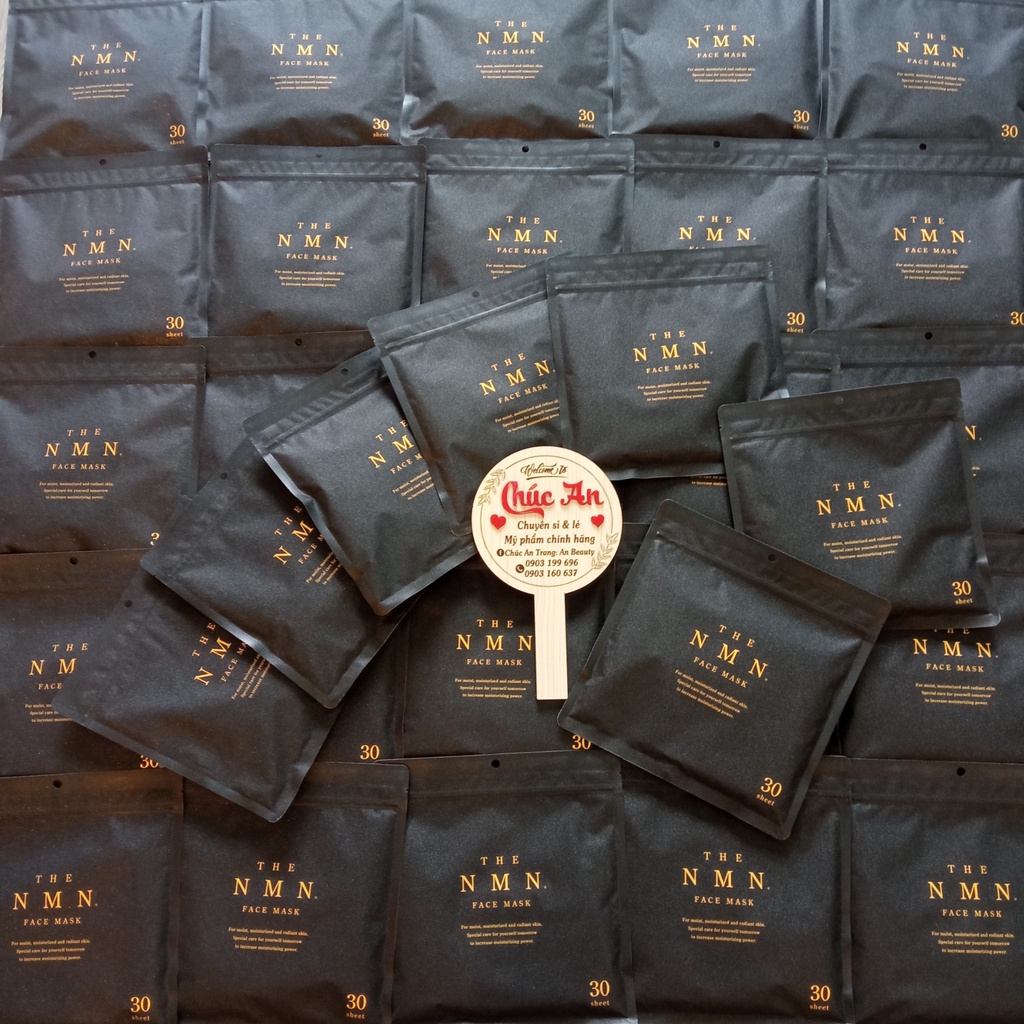 Mặt nạ NMN nâng cơ trẻ hóa da, mặt nạ tế bào gốc Nhật Bản, face mask (túi 30 miếng) - Út store