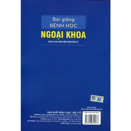 Sách - Bài giảng bệnh học ngoại khoa