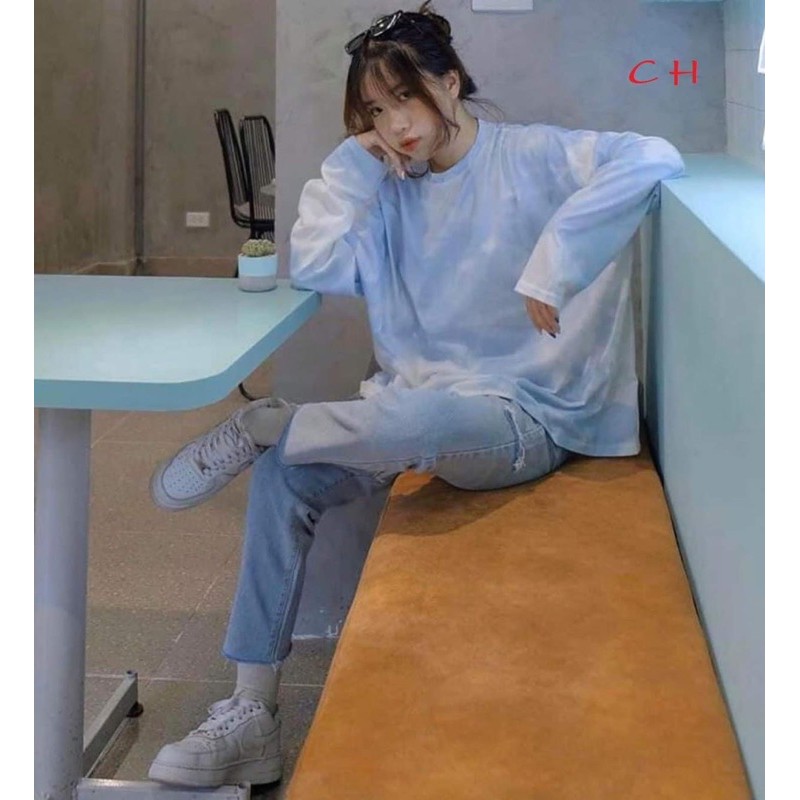 Áo loang xanh dương COL866