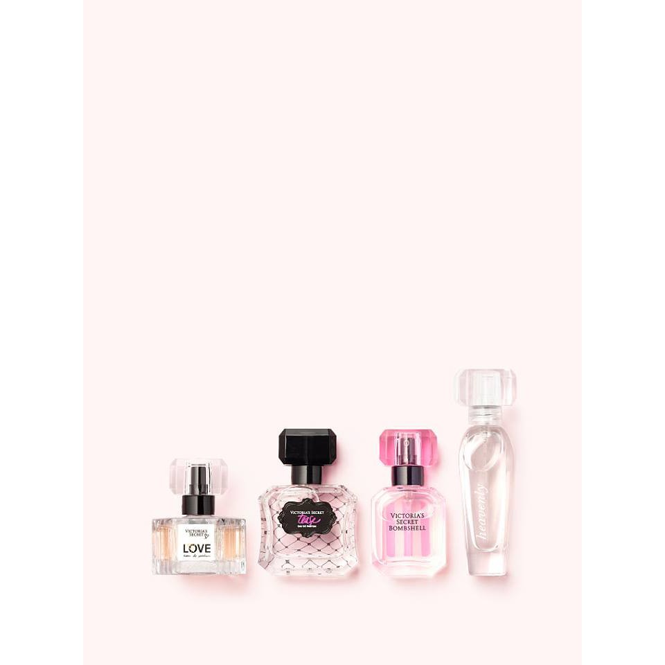 Set 4 Nước Hoa Mini Victoria’s Secret Best-Of Eau de Perfum Gift Set (Love, Tease, Bombshell, Heavenly)