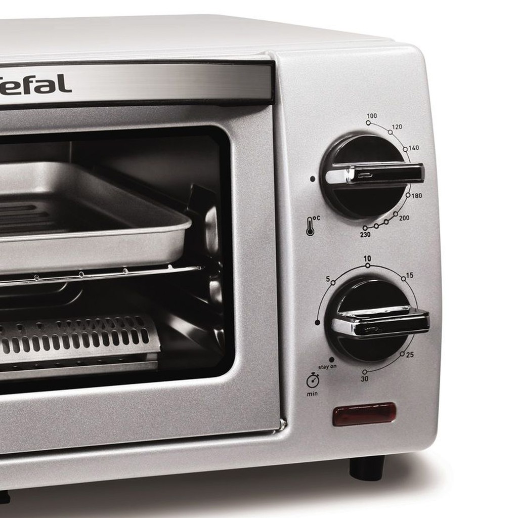 Lò nướng bánh mì điện Tefal OF500E Equniox (9.0L) Thạch anh Sưởi ấm 230 ℃ 30 phút Hẹn giờ 870W Bạc