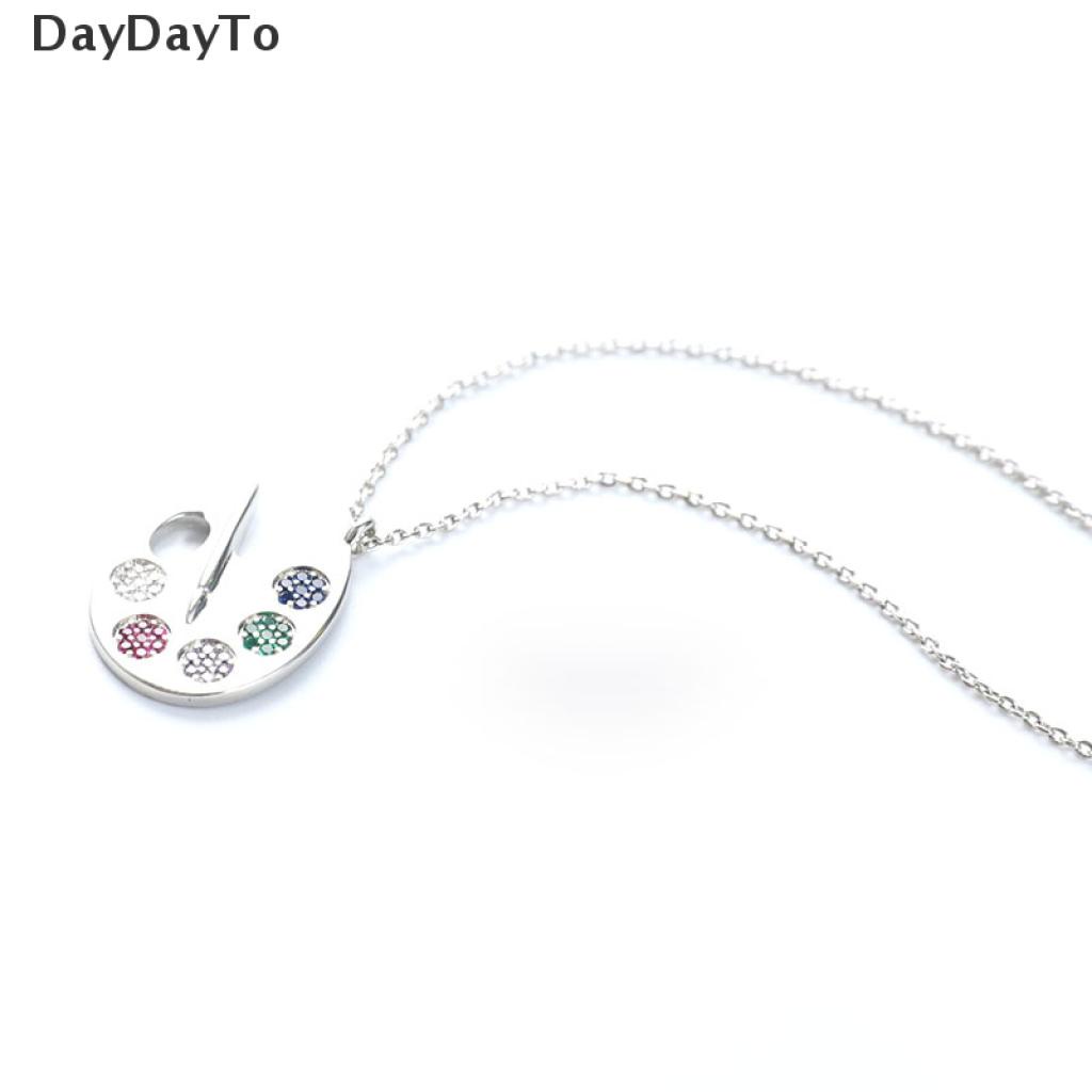 Vòng cổ Mặt Hình Bảng Màu Thời Trang Cho Nữ