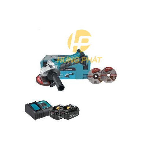 [Hàng chính hãng] Máy mài góc dùng pin Makita DGA402RME 18V. Tặng kèm sạc nhanh + 2pin 4.0Ah