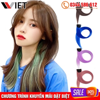 Kẹp gắn tóc light, tóc nối light sợi tơ mềm mượt, chắc chắn