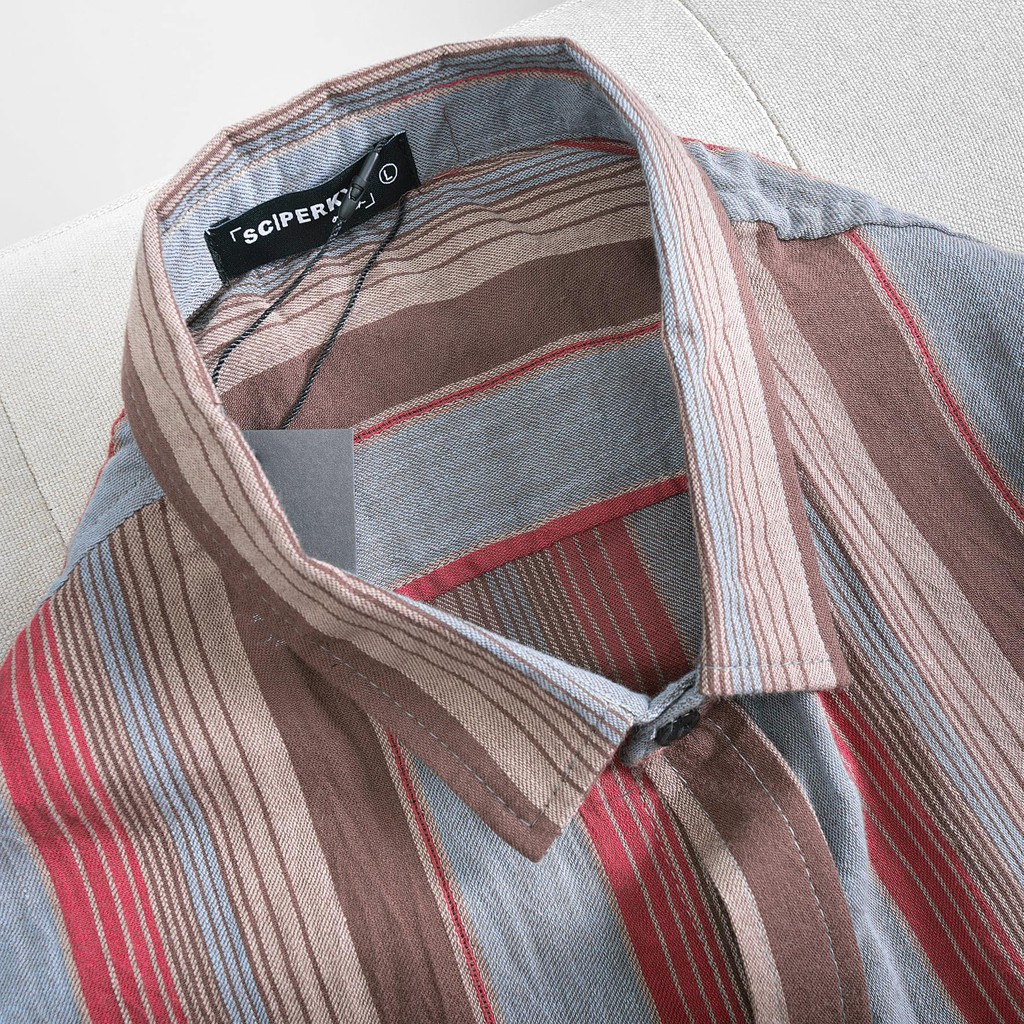 Bộ Quần Áo Kẻ Sọc Nam Sc Perky Outfit - Chất liệu vải đũi cao cấp kiểu dáng đơn giản và thanh lịch