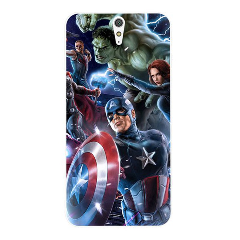 Ốp Điện Thoại Silicon Mềm Hình Avengers-2 Cho Sony Xperia C3 C5 M4 L1 L2 Xa Xa1 Xa2 Ultra Plus X Performance