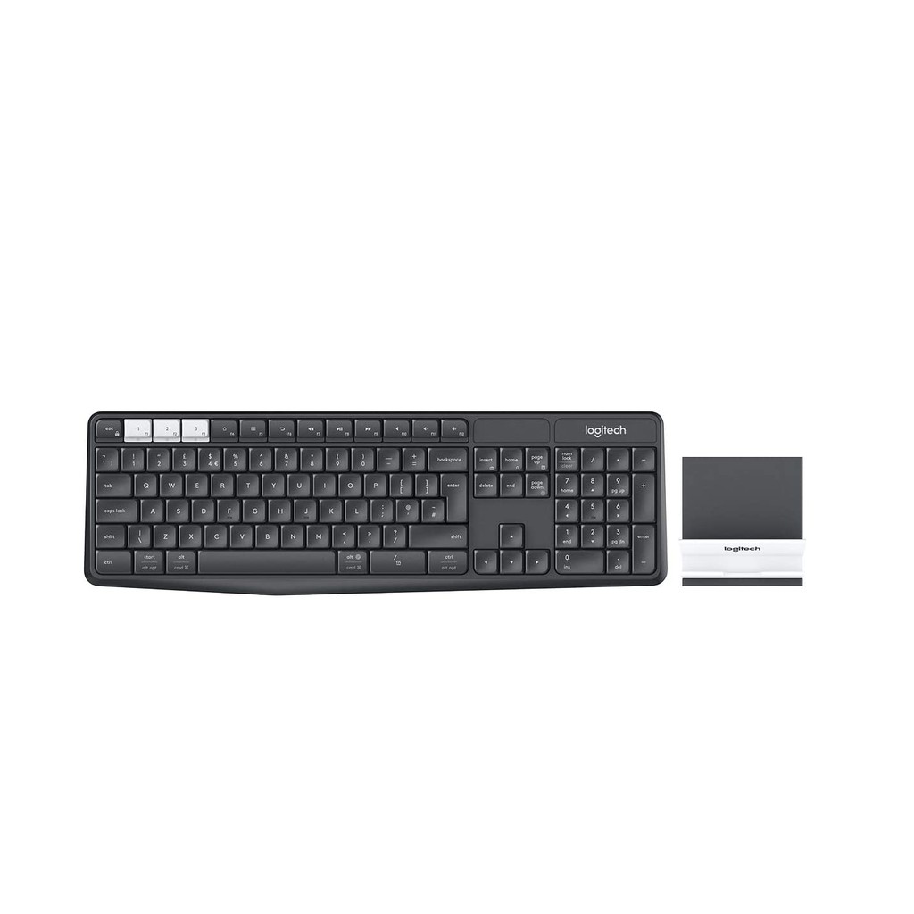 Bộ bàn phím không dây và giá đỡ LOGITECH K375s - Hàng chính hãng