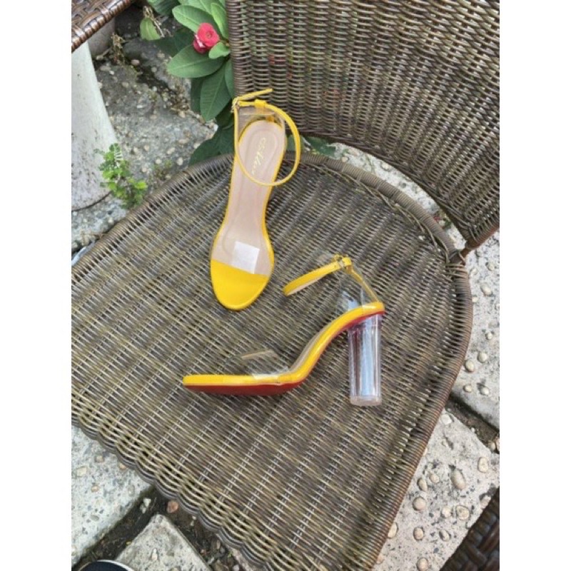 Sandal cao gót quai trong 10p - Hàng VNXK Cao Cấp - Sang Trọng, Quý Phái - Đi Tiệc, Đi Du Lịch