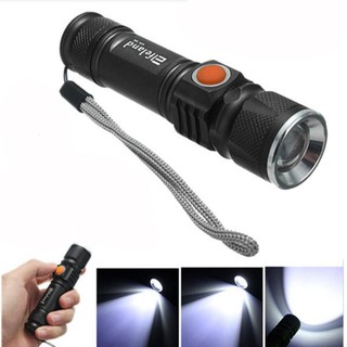 Đèn Pin Siêu Sáng Sạc USB Mini Led T6 515
