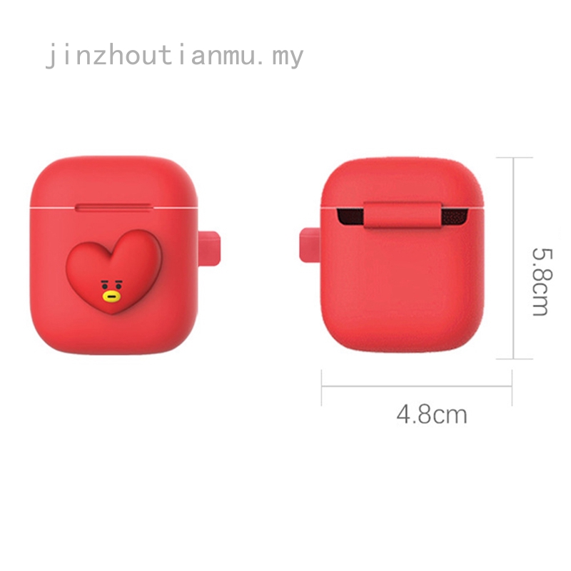 Vỏ Bảo Vệ Hộp Đựng Tai Nghe Airpods Bằng Silicon Hình Hoạt Hình Bts Đáng Yêu