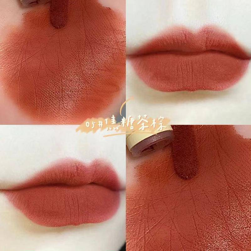 Set son môi lâu trôi chống thấm nước không dính cốc thiết kế hình điếu thuốc độc đáo