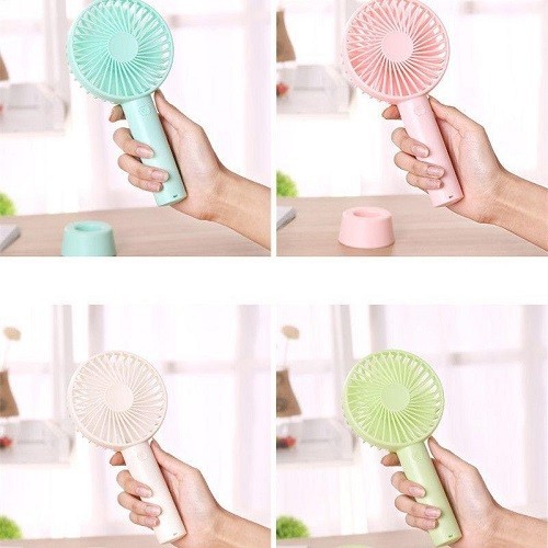 Quạt cầm tay - Quạt sạc tích điện có chân đế để bàn tiện dụng (SS2 CÓ ĐẾ) | BigBuy360 - bigbuy360.vn