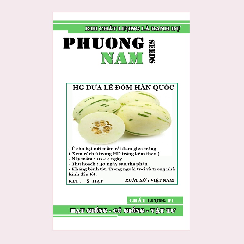 5H - HẠT GIỐNG DƯA LÊ ĐỐM HÀN QUỐC