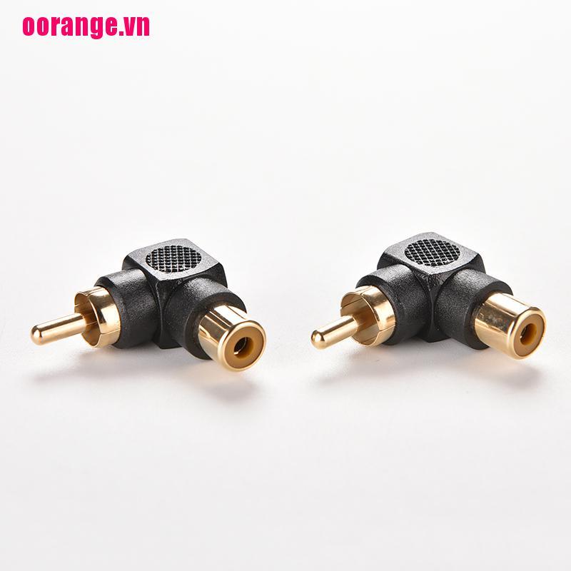 1 Đầu Chuyển Đổi Rca Tiện Lợi 90-Angle