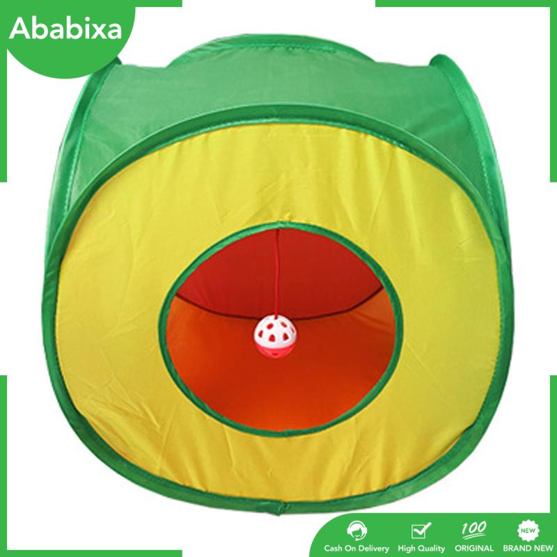 [Ababixa] Đồ Chơi Đường Hầm Chui Linh Hoạt Có Thể Gập Lại Kèm Bóng Tương Tác Cho Mèo