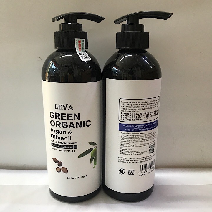 [Chính hàng] Dầu gội, dầu xả phục hồi tóc Green Organic 500ml, 1000ml - Hương oliu
