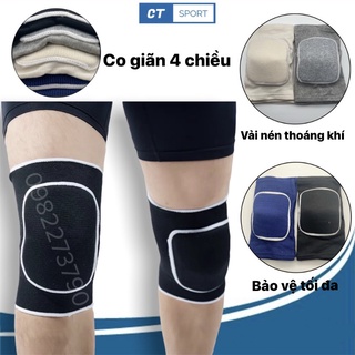 Bộ 2 bó gối thể thao, xỏ gối có đệm bông bảo vệ đầu gối, tránh chấn thương