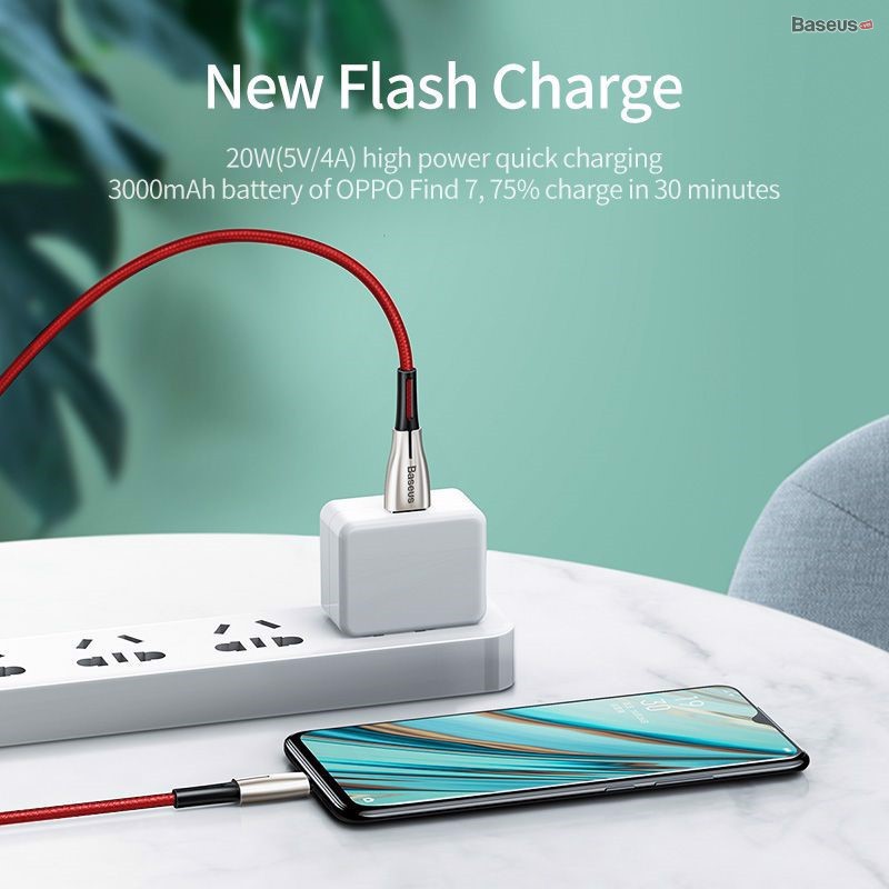 Cáp sạc nhanh siêu bền Baseus Waterdrop Micro USB Cable dùng cho Smartphone 4A/20W, Data Sync and QC/VOOC Quick Charging