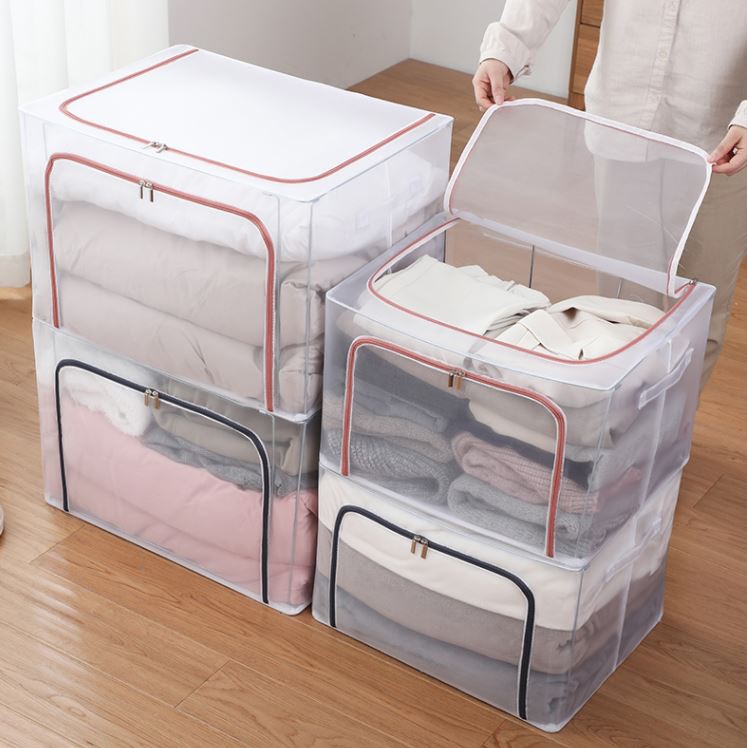 Túi đựng quần áo khung sắt trong suốt cao cấp