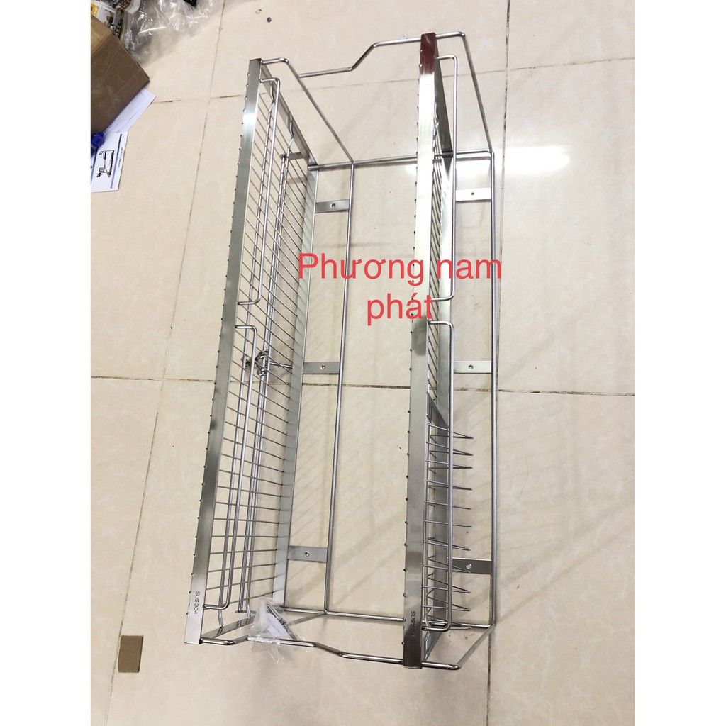 [TĂM ĐẶC TO] Kệ Chén Bát Treo Tường 2 Tầng 100% INOX 304 hàng đặt xưởng hàng chuẩn nặng dày hơn KC10 KỆ CHÉN 2 TẦNG VÍT