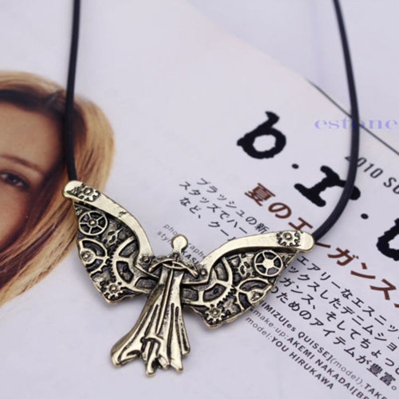 king The Mortal Instruments City of Bones Tessa's Clockwork Angel Pendant Necklace