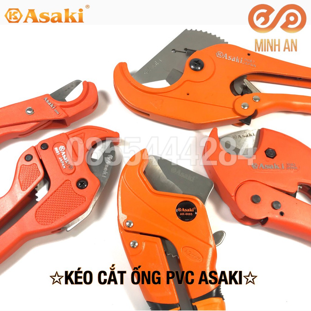 Kéo cắt ống nhựa PVC, PPR, PE Asaki AK-0081 42mm (Tiêu chuẩn)