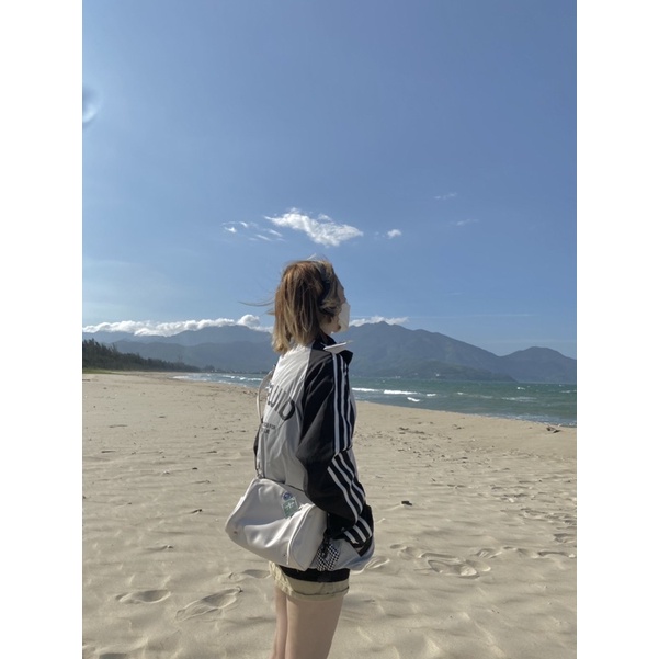 Túi trống da Pu unisex trẻ trung size trung nhỏ