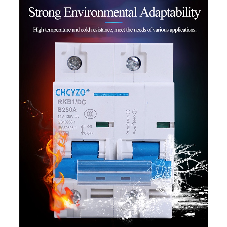 Cầu Dao Ngắt Điện DC MCB 250A 200A 150A 100A 80A Chuyên Dụng Cho Xe Mô Tô