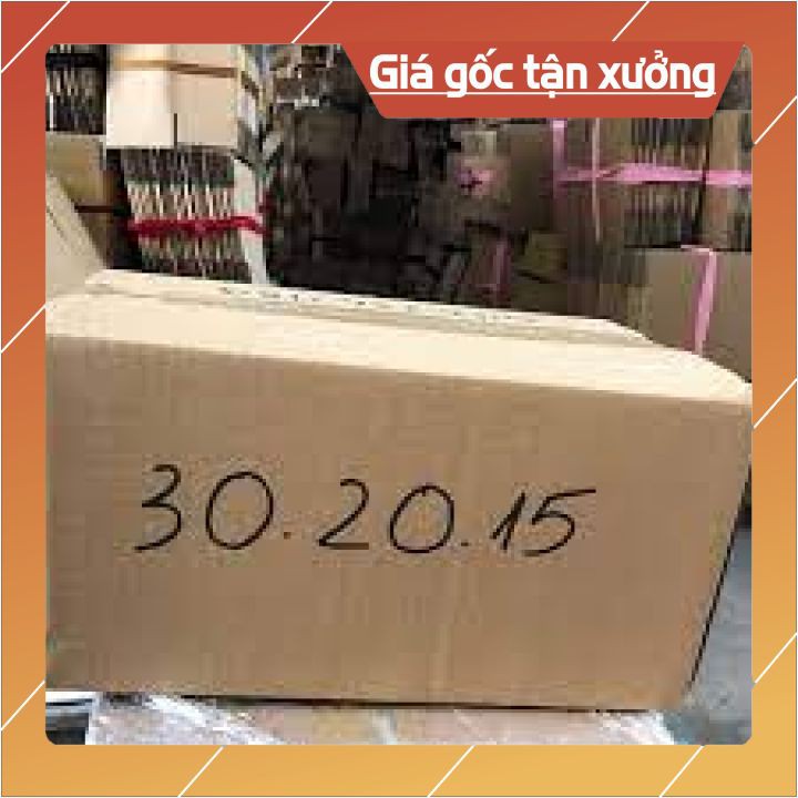 Combo 100 Thùng Carton 30x20x15 đóng hàng,thùng giấy cod gói hàng, hộp bìa carton đóng hàng giá rẻ