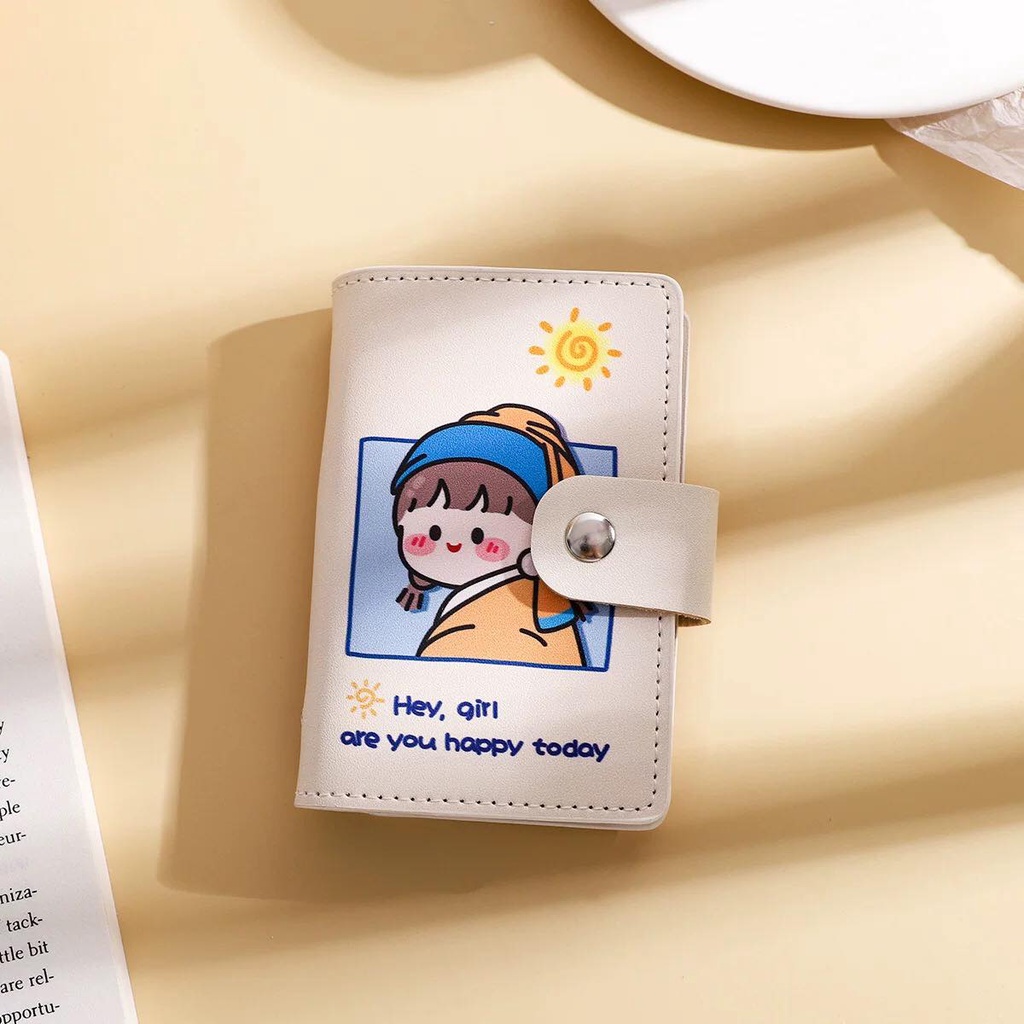 Ví nữ đựng thẻ mini Hàn Quốc nhiều ngăn bỏ túi cute dễ thương giá rẻ ngắn gọn thời trang đẹp cao cấp LUKADO VN42