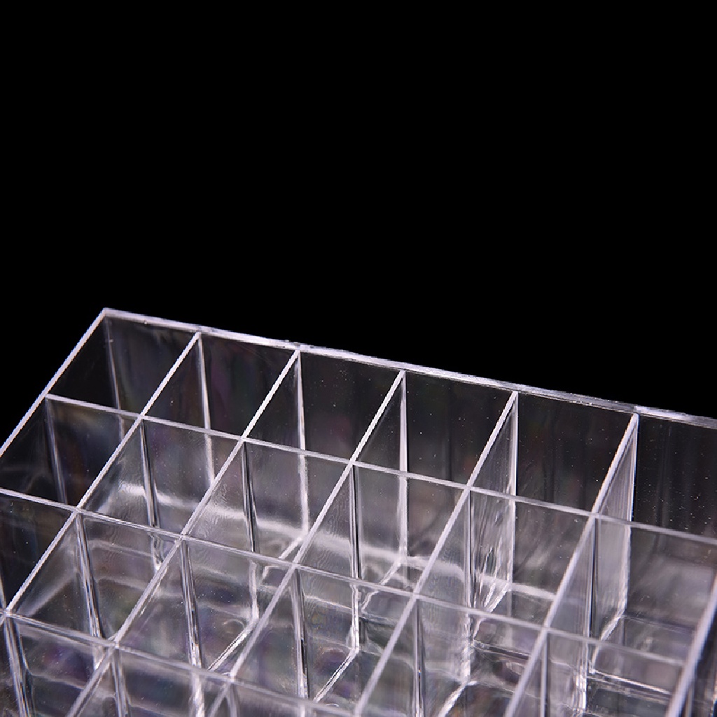 Giá Đỡ Son Môi 24 Ngăn Bằng Acrylic Trong Suốt Tiện Dụng