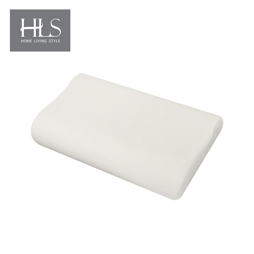 HomeBase HLS Gối sức khỏe kèm vỏ gối bằng cao su êm ái LITTLE W47xD28xH10 Cm màu trắng
